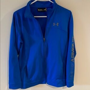 Youth Under Armour Blue Full-Zip Jacket with pockets
